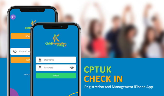 Screenshot of CPTUK Check-In app interface.