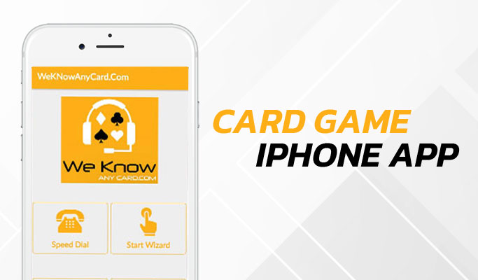Screenshot of WeKnowAnyCard iPhone app.