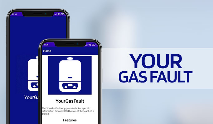 Screenshot of Your Gas Fault app interface