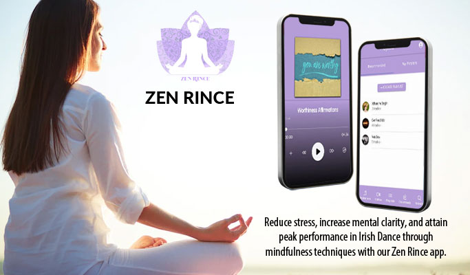 Screenshot of the Zen Rince Meditation App interface