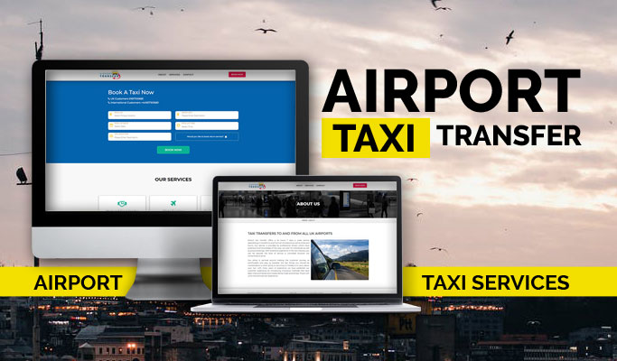 Screenshot of the Airport Taxi Transfer website homepage.