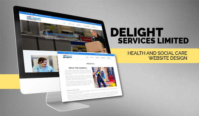 Screenshot of Delight Services Limited website homepage showcasing booking options.