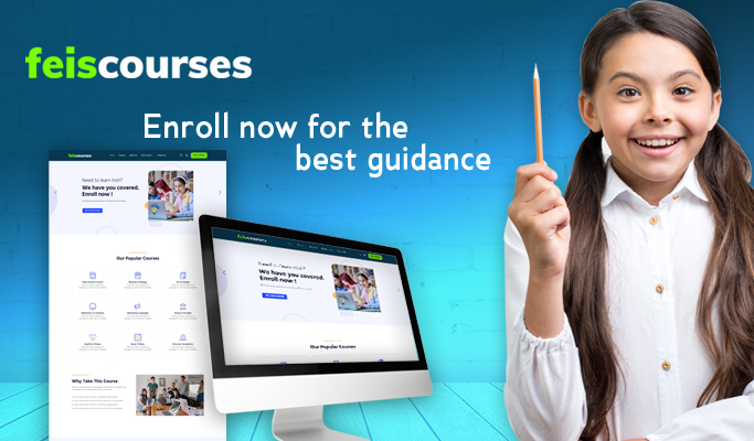 Screenshot of the educational portal designed by V1 Technologies.