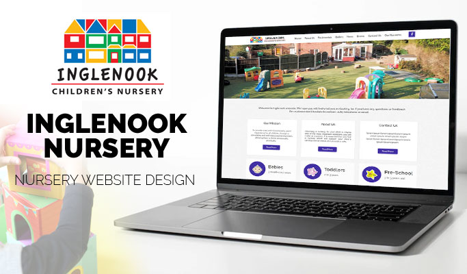 Screenshot of Inglenook Children's Nursery website homepage