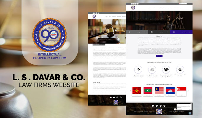 Homepage of L.S. Davar & Co. website.