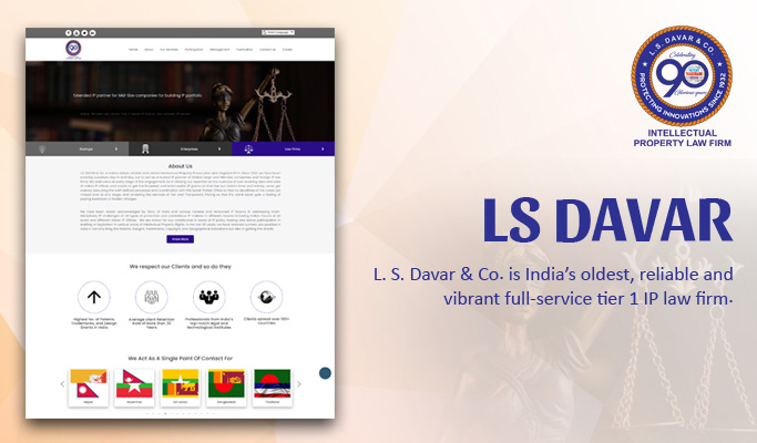Intellectual Property Law Firm Website Design by V1 Technologies
