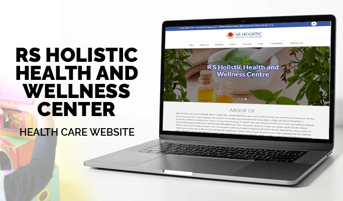 Screenshot of RS Holistic Health and Wellness Centre website homepage.
