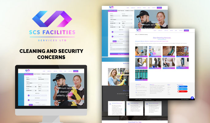 Cleaners and security guards service provider website design