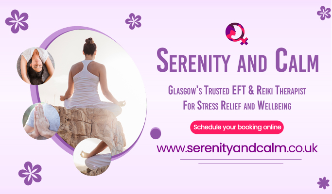 Therapist Performing Reiki Treatment at Serenity and Calm