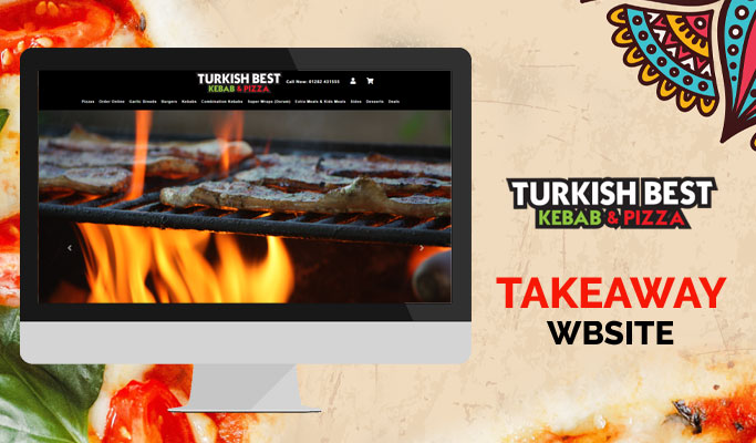 Turkish Best Kebab & Pizza website homepage showcasing vibrant design and user-friendly interface
