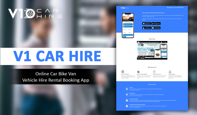Vehicle Rental Booking Website Development 