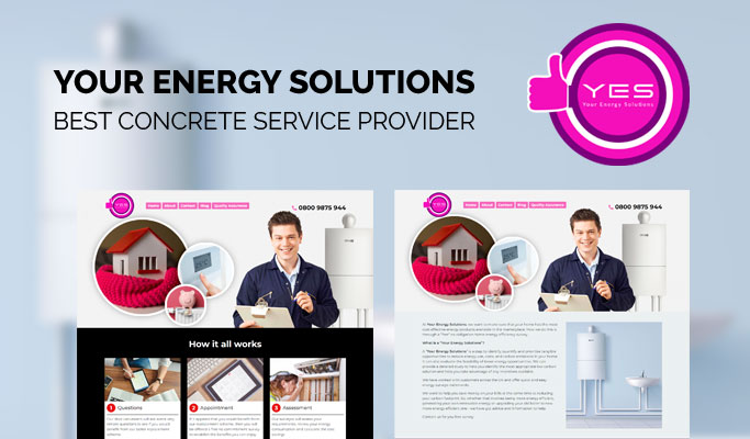 Your Energy Solutions Website Design by V1 Technologies